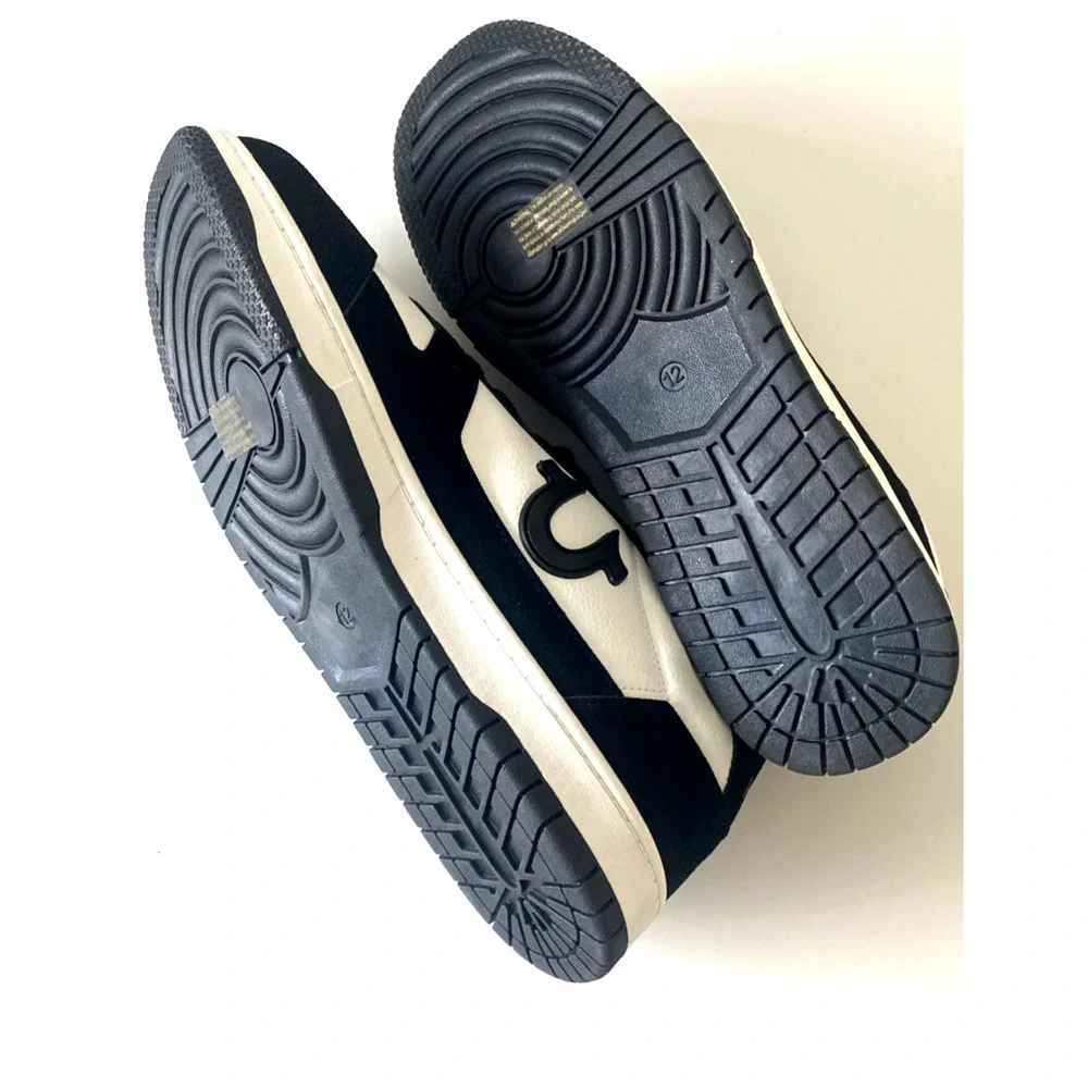 NWOB True Religion TR JAY PBS Sneaker Men Black White Lace Up Low Top 12